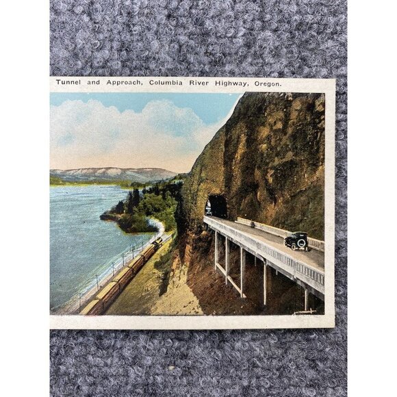 Vintage Oregon Postcard Lot Of 6 Mt Hood Sunken Rose Garden Columbia River Falls - Picture 14 of 16